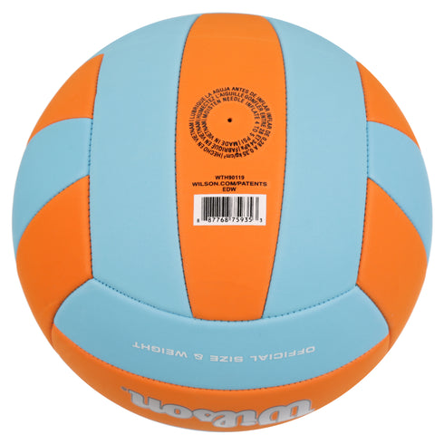 Wilson Super Soft Play Volleyball Official Size - Orange/Blue
