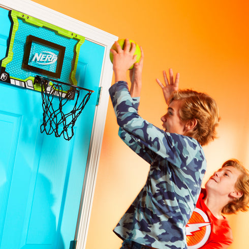 Nerf Basketball Pro Over the Door Hoop with Ball - 18 In. x 12 In.