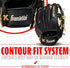 Franklin Sports ProFlex Baseball Softball Glove - Baseball + Fastpitch Softball Outfield Mitt - Left Handed Throw