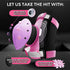 SKATEWIZ Skateboard Protective Gear Set Elbow Pads Roller Derby and Knee Pads Skating