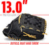 Franklin Sports ProFlex Baseball Softball Glove - Baseball + Fastpitch Softball Outfield Mitt - Left Handed Throw