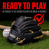 Franklin Sports ProFlex Baseball Softball Glove - Baseball + Fastpitch Softball Outfield Mitt - Left Handed Throw
