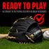 Franklin Sports ProFlex Baseball Softball Glove - Baseball + Fastpitch Softball Outfield Mitt - Left Handed Throw