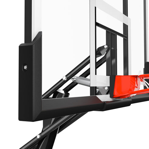 Spalding 54 In. Shatter-proof Polycarbonate Exacta height® Portable Basketball Hoop System