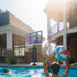 Lifetime 44" Polycarbonate Pool Side Portable Height Adjustable Basketball System, 1306