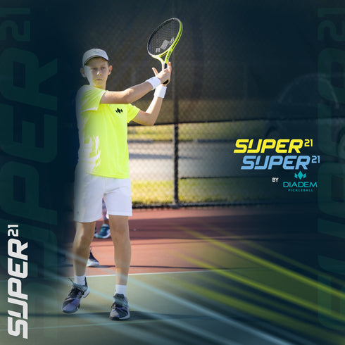 Diadem Sports Super 21" Blue Junior Tennis Racket,Strung, 7oz, Ages 6-8