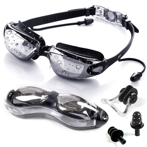 Swim Goggle, Professional Anti Fog UV Protection No Leaking Lens, Comfortable Wearing Waterproof Swimming Goggle, Suitable for Adults, Men, Women