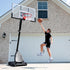 Spalding 54 In. Shatter-proof Polycarbonate Exacta height® Portable Basketball Hoop System