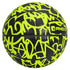 AND1 Graffiti Printed Rubber Basketball, Volt & Black, 27.5"