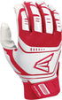 Easton Baseball Walk Off Power Leverage Adult Batting Gloves, White Red, Small