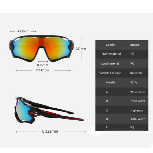 Semfri Sport Sunglasses Cycling Sunglasses for Men Women Youth Baseball Cycling Fishing Running UV Protection