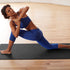 Gaiam Sol Dry-Grip Yoga Mat, Black, 5mm (Longer/Wider)