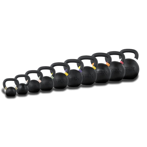 TRX Rubber Coated Kettlebell for Strength Training, 79.3 Pounds (36 kg)