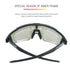 UPANBIKE Bike Cycling Sunglasses Sports Sunglasses Anti-UV400 Large Size Lens TR90 Unbreakable Frame, Glossy Black Frame/Grey Lens