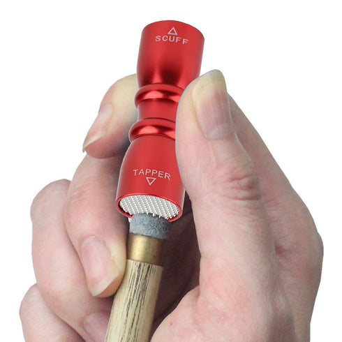 Tebru Portable Billiards Cue Tip Tool Pool Stick Shaper Repair Scuffer Pick Accessory
