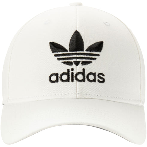 Adidas White Icon Precurve Adjustable Snapback Hat - OSFA