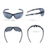 UPANBIKE Bike Cycling Polarized Sunglasses Anti-UV400 Sports Running Sunglasses TR90 Unbreakable Frame Adult Unisex Goggles, (Glossy Black Frame/Black Lens)