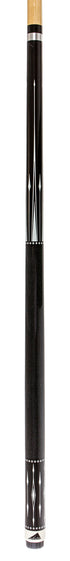 Mizerak 57" Deluxe Hardwood Cue (2-Piece) with 12mm Ferrule with Leather Tip, Hardwood Construction and High Gloss Finish