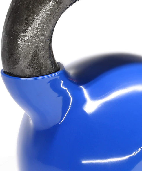 Yes4All 50lb Vinyl Coated / PVC Kettlebell, Blue, Single