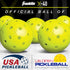 Franklin Sports Half Court Size Pickleball Net, Includes 10 Ft. Net, (4) Paddles, and (6) X-40 Pickleballs