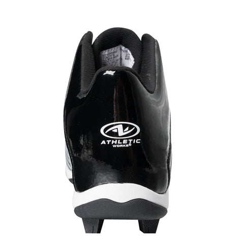 Athletic Works Youth Boys Football Cleats, Black Kids Size 1