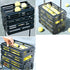 Tourna Ball Port - Tennis Ball Pickup Basket, 80 Ball Capacity, Black Color with Locking Legs and Top.