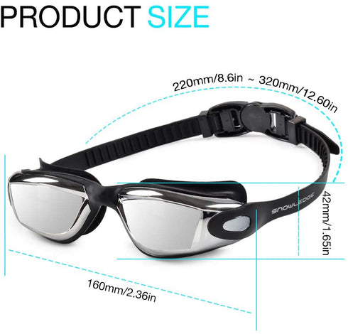 Swim Goggle, Professional Anti Fog UV Protection No Leaking Lens, Comfortable Wearing Waterproof Swimming Goggle, Suitable for Adults, Men, Women