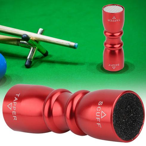 Tebru Portable Billiards Cue Tip Tool Pool Stick Shaper Repair Scuffer Pick Accessory