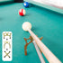 Retractable Billiards Cue Stick Bridge with 3 Pieces Removable Brass Bridge Head, Billiards Pool Cue Accessory for Pool Table By Aousthop