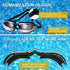 Swimming Goggles Set for Adult Men Women, Polarized Anti-Fog UV Protection Mirrored Swim Goggles with Swinming Cap, Nose Clip, Earplugs, Flannel bag-Black