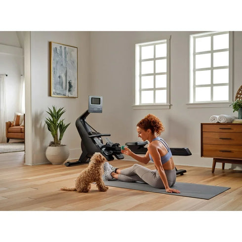 NordicTrack RW600; iFIT-enabled Rower with 7” Pivoting Touchscreen and SpaceSaver Design
