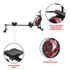 Sunny Health & Fitness Hydro + Dual Resistance Smart Magnetic Water Rowing Machine