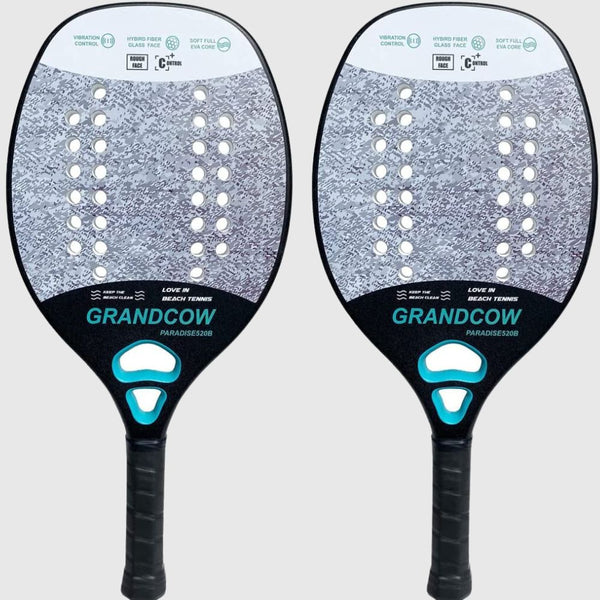 Beach Tennis Racket Paddle Rough Face Carbon Fiber Frame with EVA Core