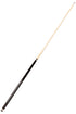 Mizerak 57" House Cue (2-Piece) with 12mm Ferrule with Leather Tip, Hardwood Construction and High Gloss Finish - Black