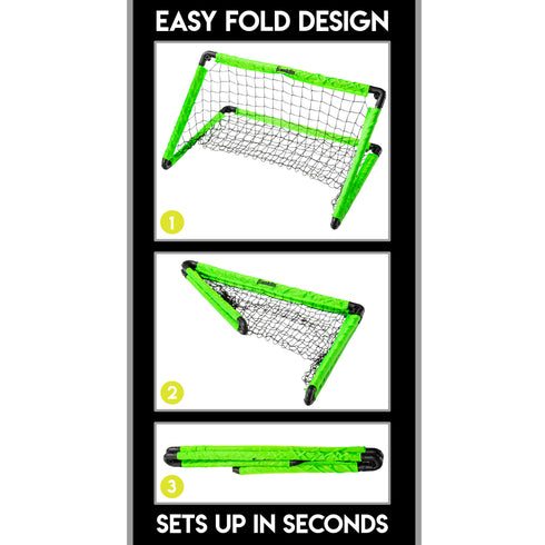 Franklin Sports Kids Mini Soccer Goal Set - Includes Goal, Ball + Pump