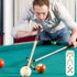 Retractable Billiards Cue Stick Bridge with 3 Pieces Removable Brass Bridge Head, Billiards Pool Cue Accessory for Pool Table By Aousthop