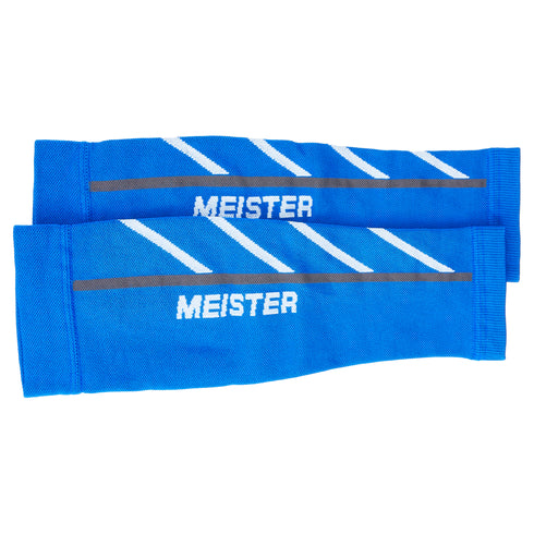 Meister Graduated 20-25mmHg Compression Leg Sleeves (Pair), Blue, Small