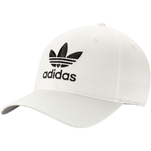Adidas White Icon Precurve Adjustable Snapback Hat - OSFA