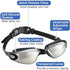 Swim Goggle, Professional Anti Fog UV Protection No Leaking Lens, Comfortable Wearing Waterproof Swimming Goggle, Suitable for Adults, Men, Women