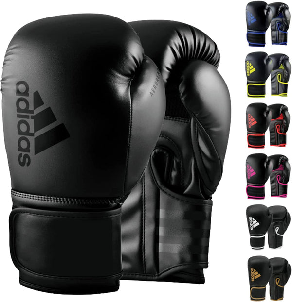 Adidas Hybrid 80 Boxing Gloves, pair set - Training Gloves for Kickboxing - Sparring Gloves for Men, Women and Kids