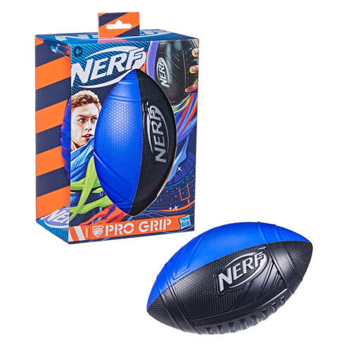 Nerf Pro Grip Classic Foam Football, Easy to Catch and Throw