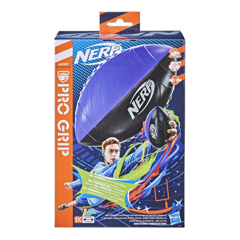 Nerf Pro Grip Classic Foam Football, Easy to Catch and Throw