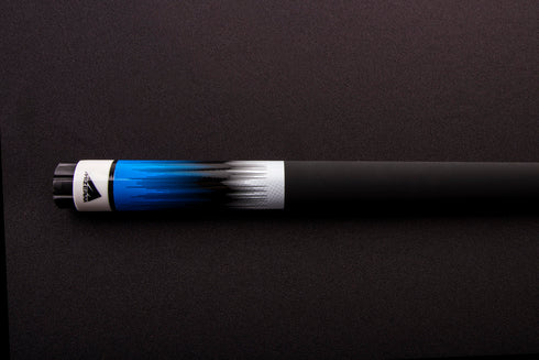 Mizerak 58" Deluxe Composite Neon Fade 2-Piece Billiards Cue - Blue