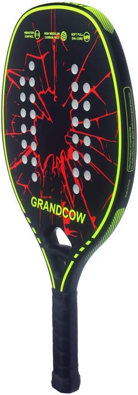 Beach Tennis Paddle Racket Racquet Carbon Frame with Soft EVA core New Model