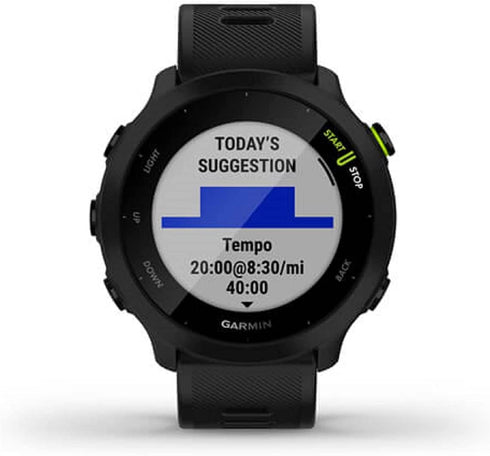 Garmin Forerunner 55, GPS Running Watch with Daily Suggested Workouts, Up to 2 weeks of Battery Life, Aqua
