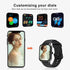 IOWODO Smart Watch Fitness Tracker 1.69'' HD Touch Screen with Heart Rate Monitor & Sleep Tracking,Temperature Detecting IP68 Waterproof Smartwatch