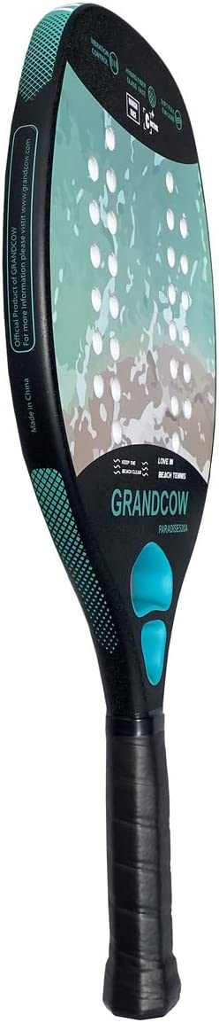 Beach Tennis Racket Paddle Rough Face Carbon Fiber Frame with EVA Core