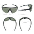 UPANBIKE Bike Cycling Sunglasses Sports Sunglasses Anti-UV400 Large Size Lens TR90 Unbreakable Frame, Glossy Black Frame/Grey Lens