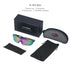 UPANBIKE Bike Cycling Sunglasses Sports Sunglasses Anti-UV400 PC Lens TR90 Unbreakable Frame Unisex Adult Goggle, Matte Black Frame/Purple Lens