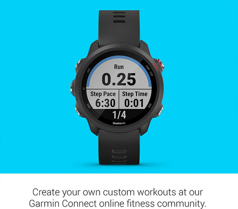 Garmin Forerunner 245 Music, GPS Running Smartwatch with Music and Advanced Dynamics, Black